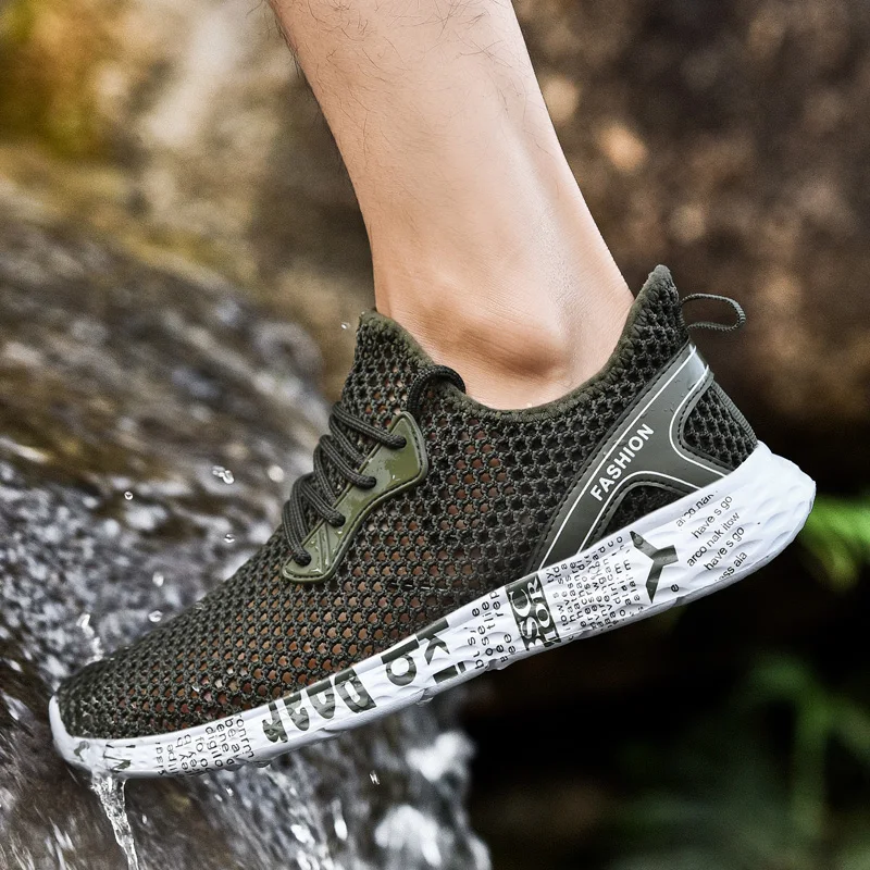 

Big Size 39-48 2020 New Arrival Summer Shoes Men Fashion Outdoor Mesh Sneakers Mens Sports Water Shoes Man Beach Walking Sneaker