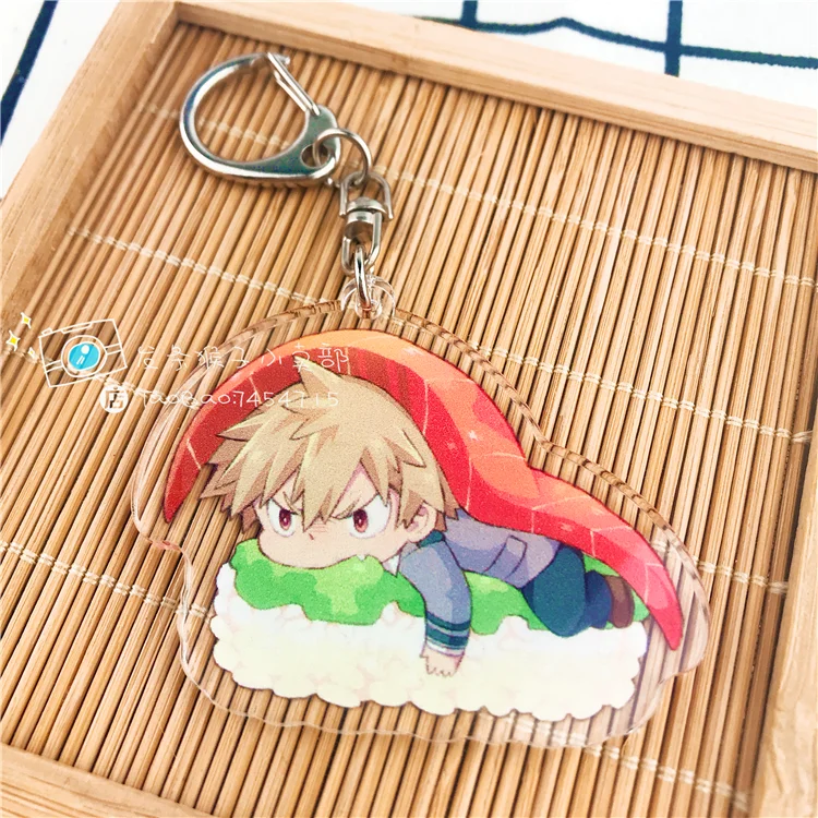 Аниме брелок My Boku no Hero Academy Todoroki Shoto Bakugou катсуки милые суши Косплей акриловый с