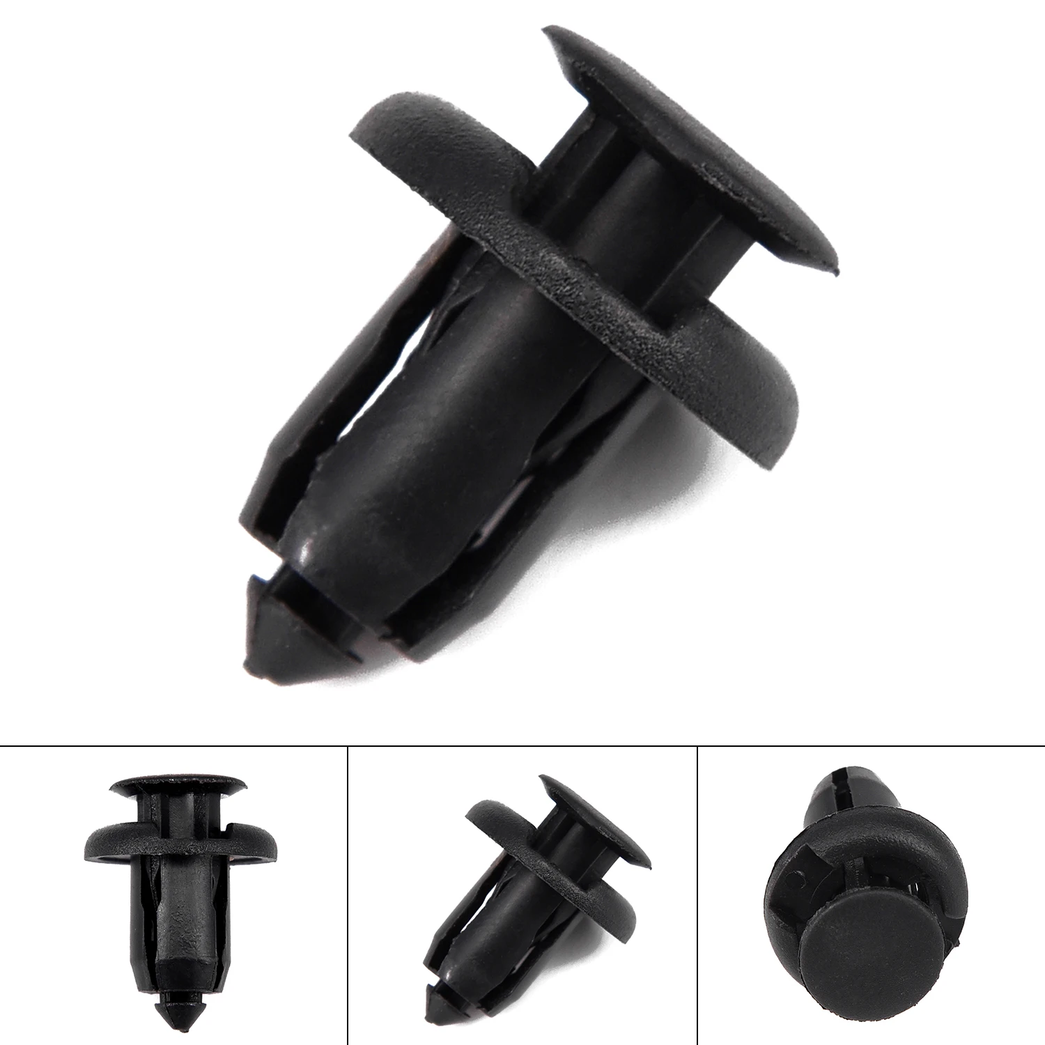 

Black Rivets Retainer Clips for Honda Acura Car fasteners 100pcs Durable