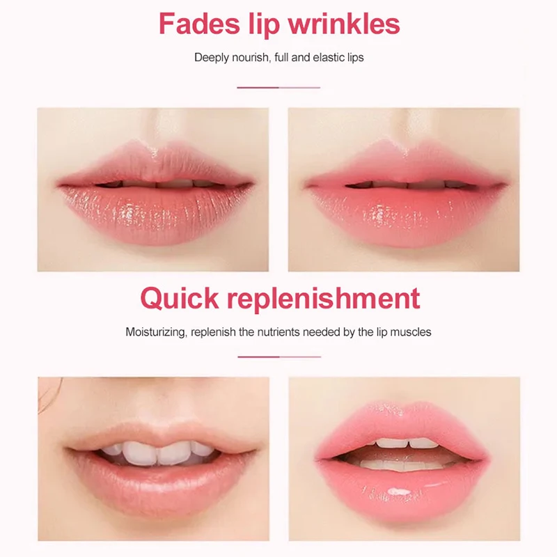 20PCS Collagen Crystal Lip Mask Lips Plump Gel Skin Care Hydrating Anti-Drying Lighten Wrinkle Masks Patch Korean Cosmetics |