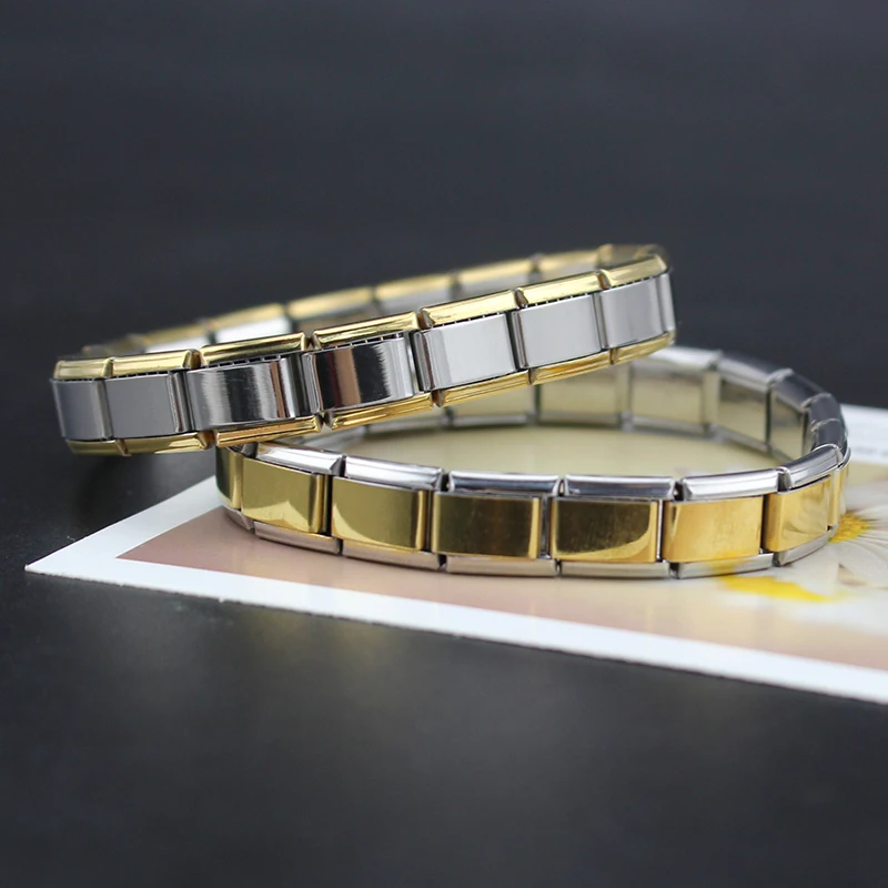 Браслет Hapiship с 18 звеньями для мужчин и женщин эластичный браслет из нержавеющей