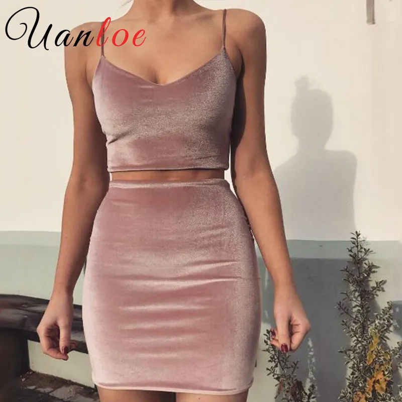 Летние Элегантные вечерние сексуальные Клубные платья UANLOE модель 2018 года