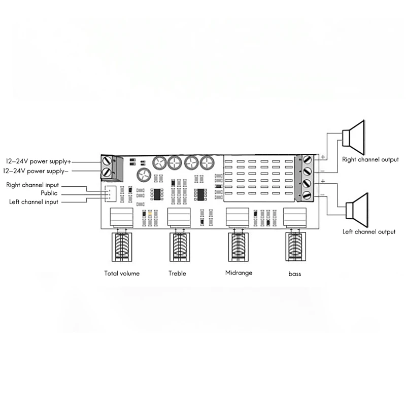 

XH-M577 Digital Power Amplifier Board TPA3116D2 80Wx2 High-Power Dual-Channel Audio Power Amplifier Board