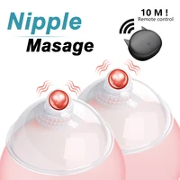 remote control nipples massage vibrator electric breast massager stimulator vacuum cup breast pump breast sucker usb charge