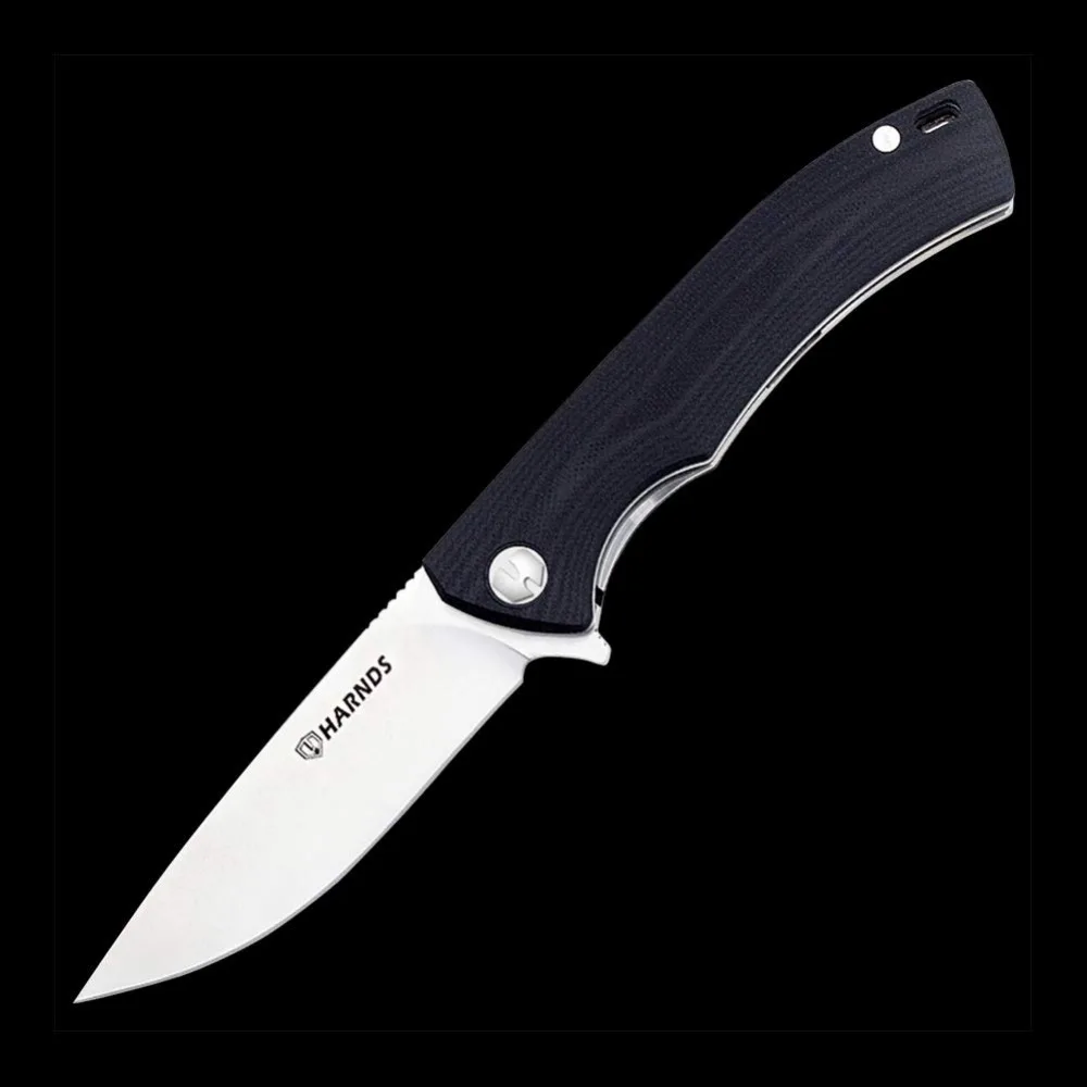HARNDS CK9168 складной охотничий нож карманный нож для выживания Тактический G10 Ручка AUS-8A сталь 59HRC для работы Пешие прогулки на открытом воздухе
