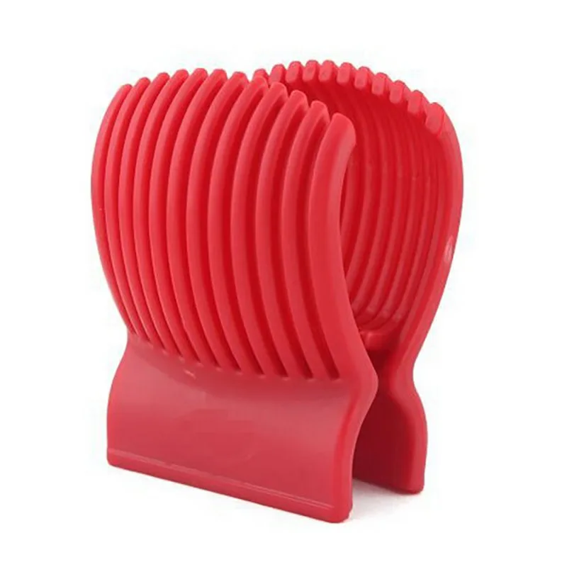 Красный томатный слайсер пластмассовые гаджеты для кухни Инструменты картофеля