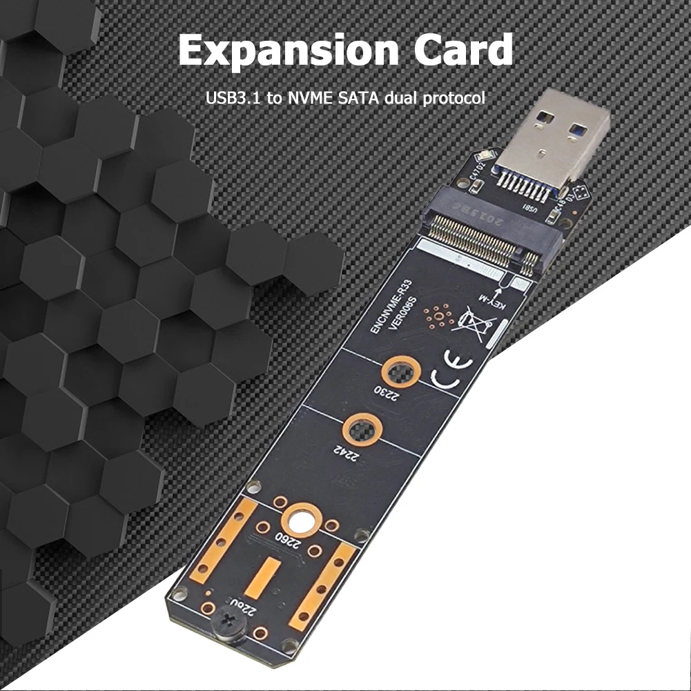 

Кабель-разветвитель, компьютерные аксессуары, адаптер M.2 на USB, M Key M2 PCIe SATA на USB 3,1 Gen 2 Type A SSD адаптер, карта