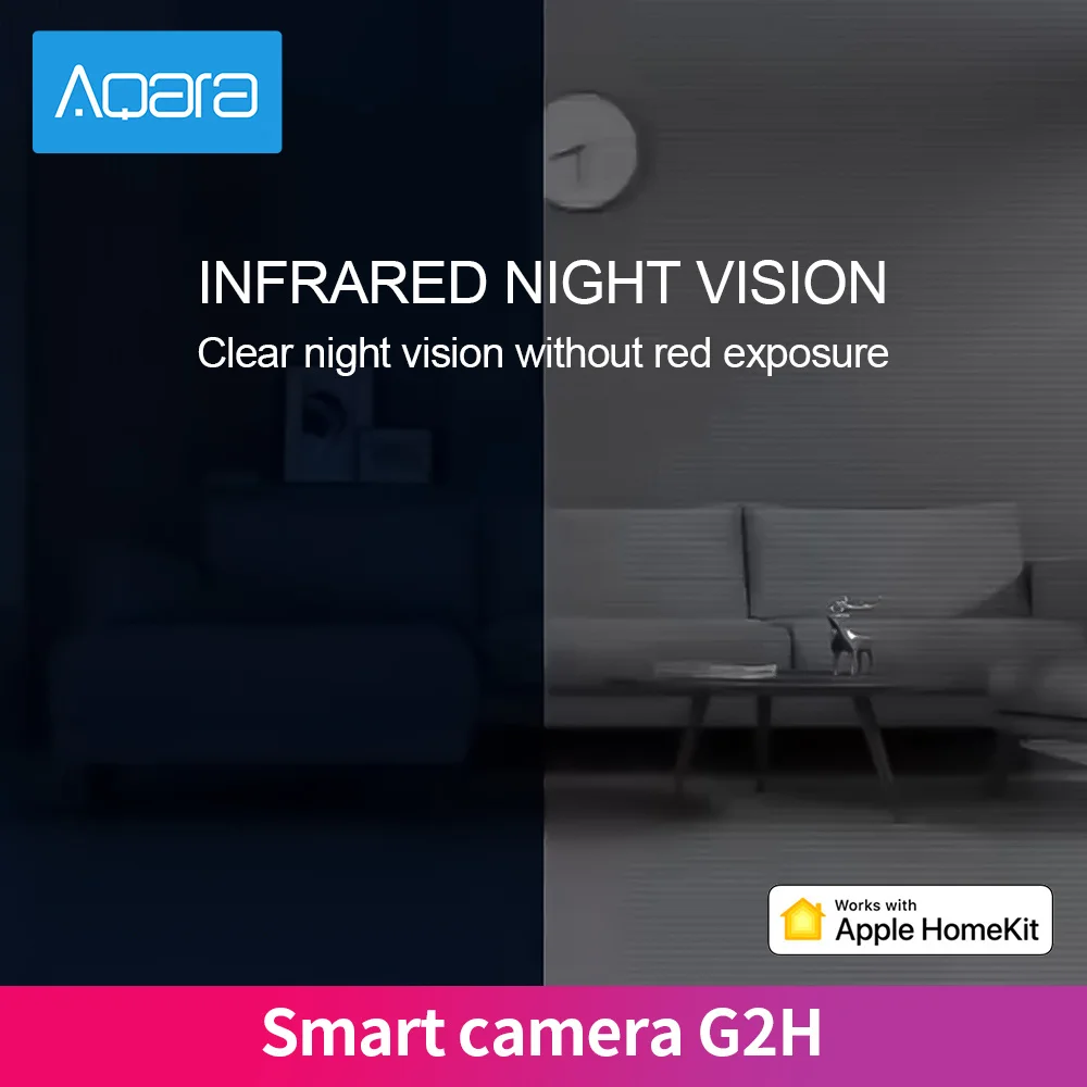 Умная камера Aqara G2H zigbee разрешение 1080P HD Мобильная ночного видения для Apple Homekit APP