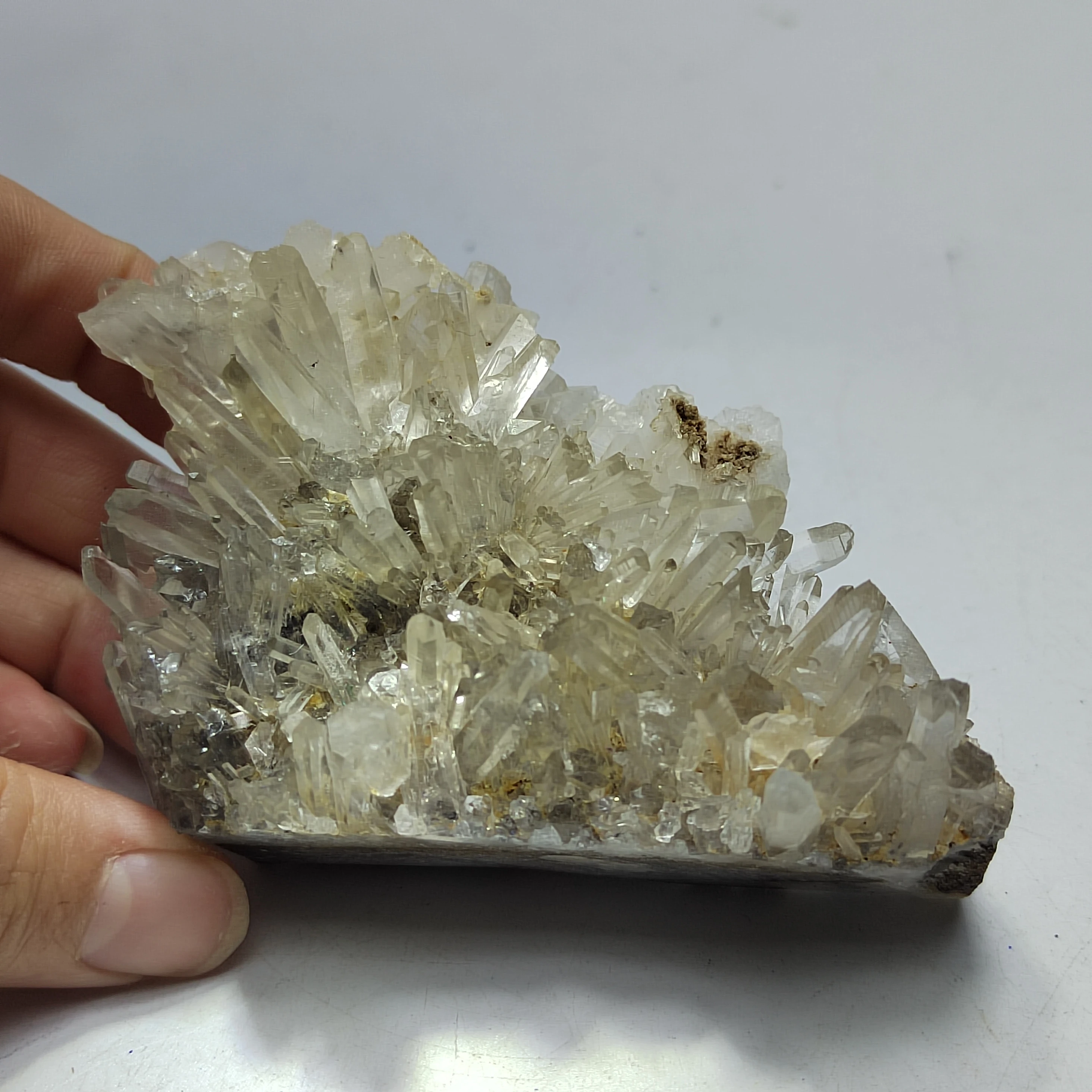 

Natural white crystal cluster mineral specimen aura meditation healing teaching collection home decoration appreciation