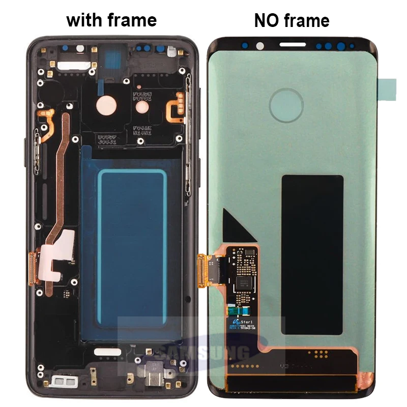 ЖК-дисплей Super Amoled с рамкой для SAMSUNG Galaxy S9 G960 G960F Plus G965 G965F сенсорный экран