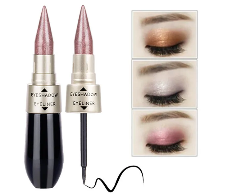 Двухсторонняя Водостойкая Подводка для глаз 2 в 1 с перламутровыми проблесками