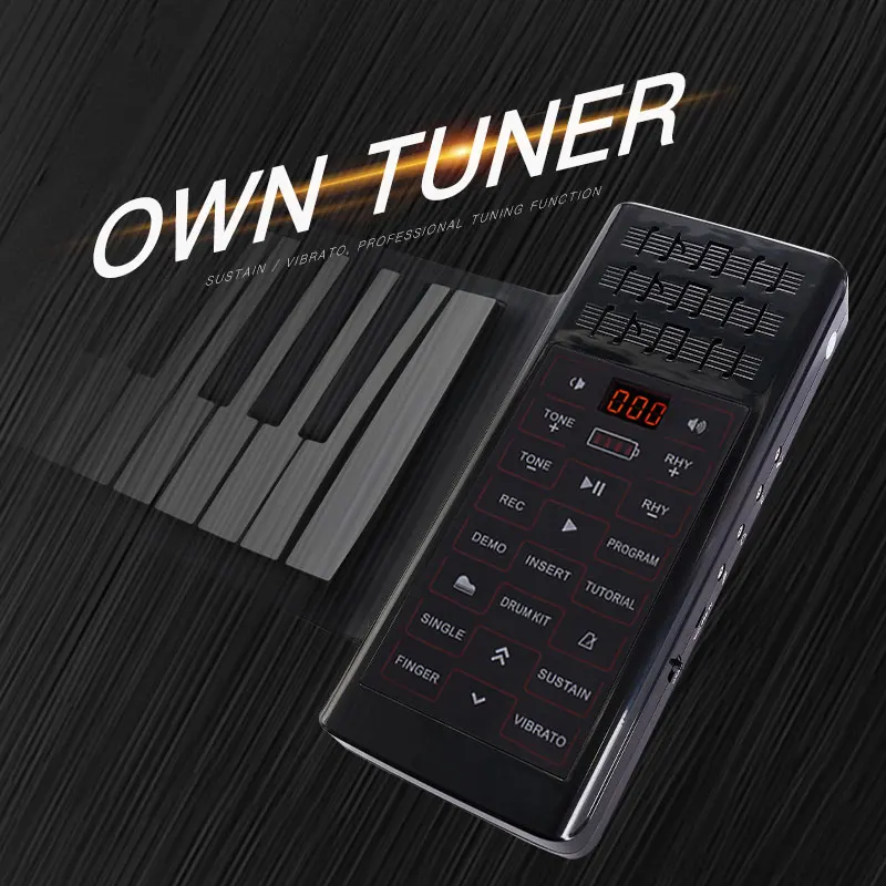 88 клавиш пианино клавиатура силиконовая рулонная pinao музыкальный инструмент с
