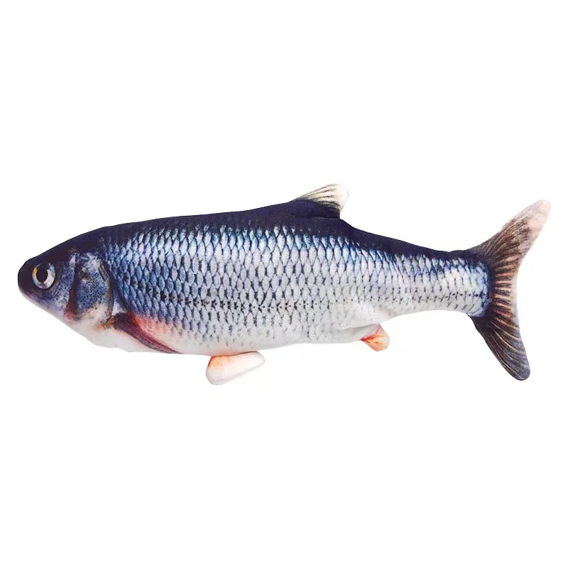 

Cross-Border Hot Selling Simulation Will Beat Fish Cat Toys Pet Supplies Catnip Fish Toys Set Spot