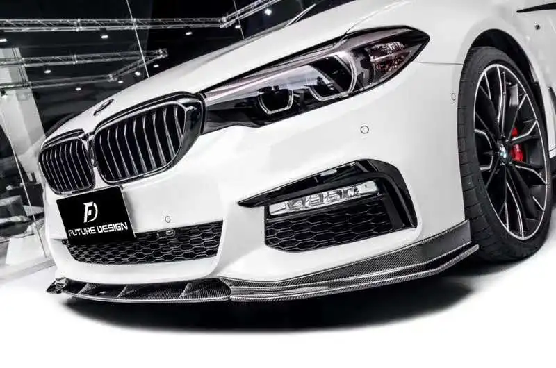 FD Style спойлер для переднего бампера из углеродного волокна BMW 5 серии G30 G38 2018 2019