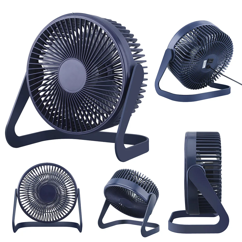 

360 Rotation USB Desk Fan Small Personal Desktop Table Fan with Strong Wind Quiet Operation Portable Mini Fan for Office Bedroom