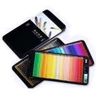 Набор цветных карандашей 1224364872100120 в металлической коробке-120 карандашей для раскрашивания взрослых-подарок для художников