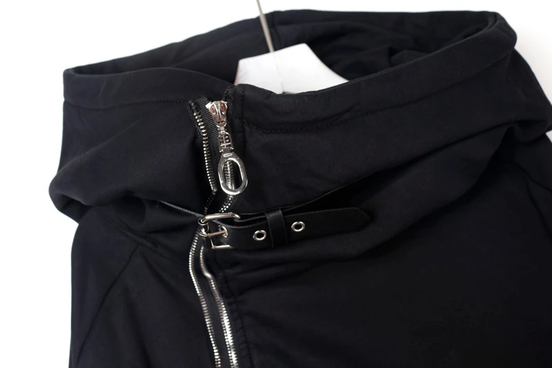 

Vefadisa Black Letter Print Women Overcoat 2020 Autumn Winter Plus Size Hooded Coat Spliced Asymmetric Women Coat Casual QYF4128