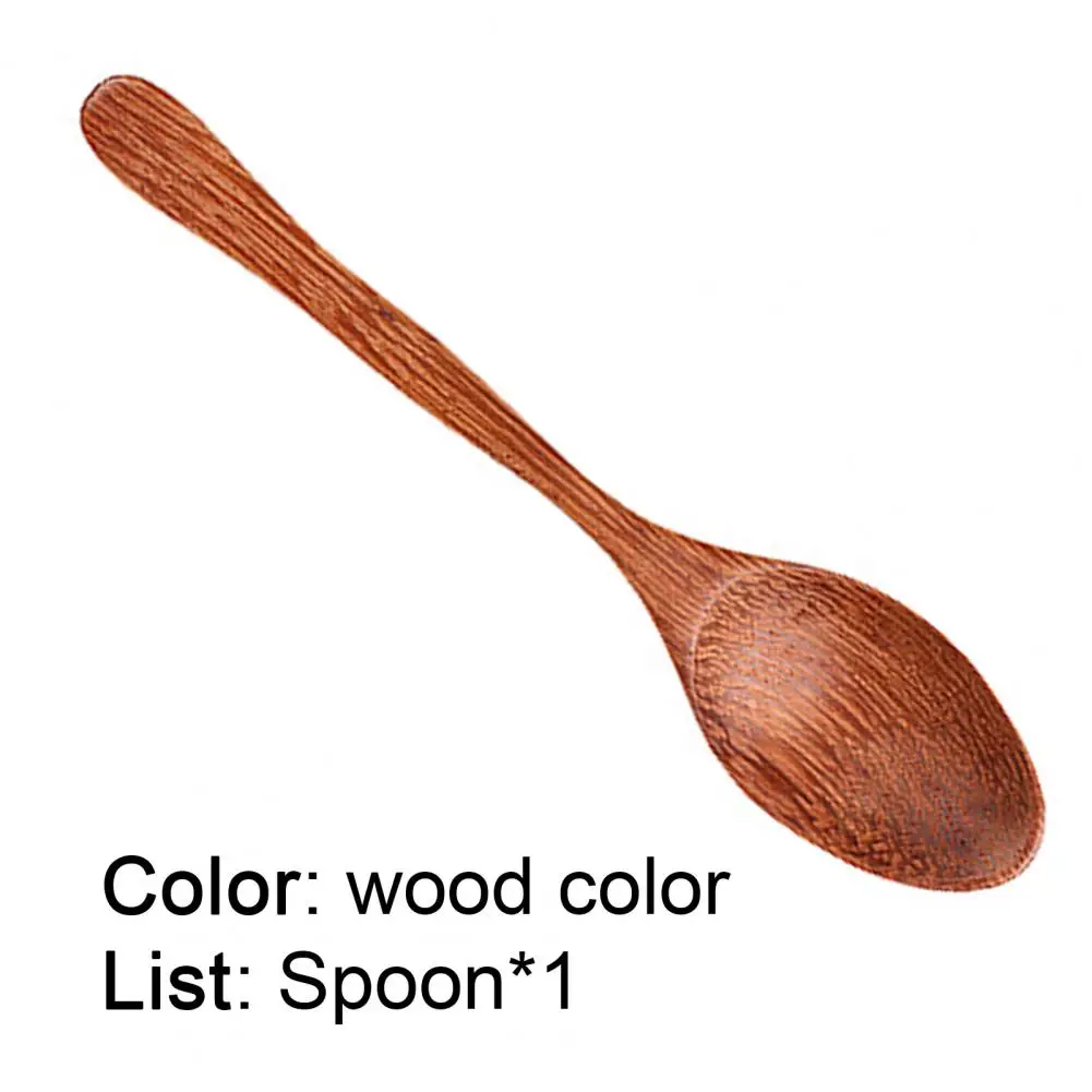 

Rice Spoon Durable Multipurpose Wood Portable Soup Spoon for Kitchen