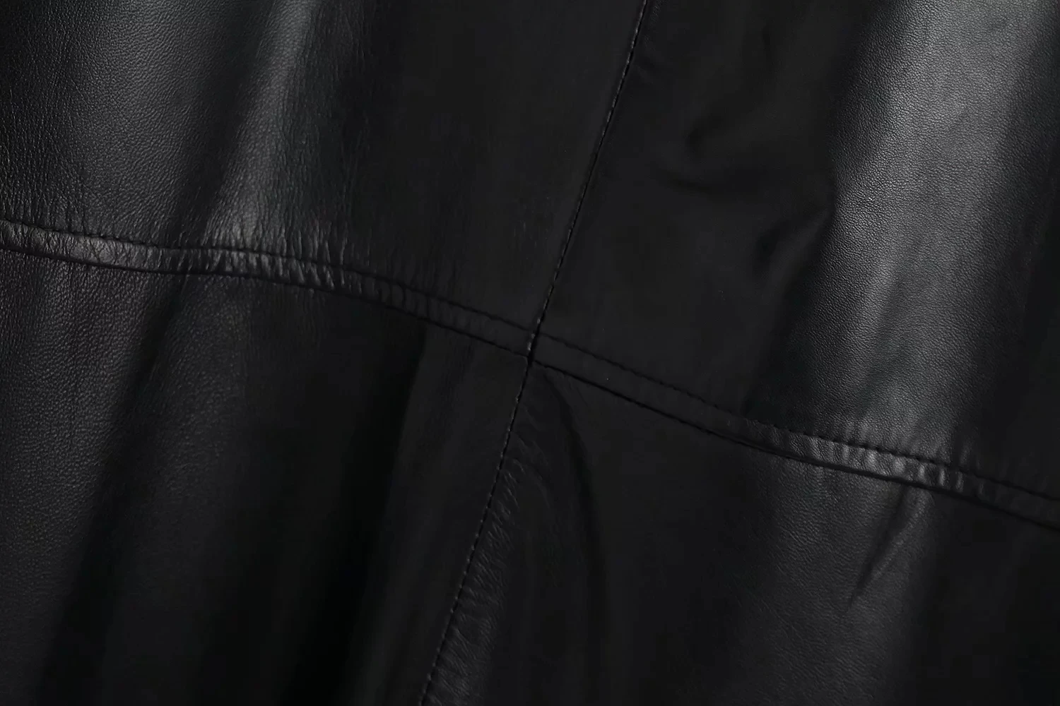 Искусственная кожа женская рубашка платье с длинным рукавом искусственная