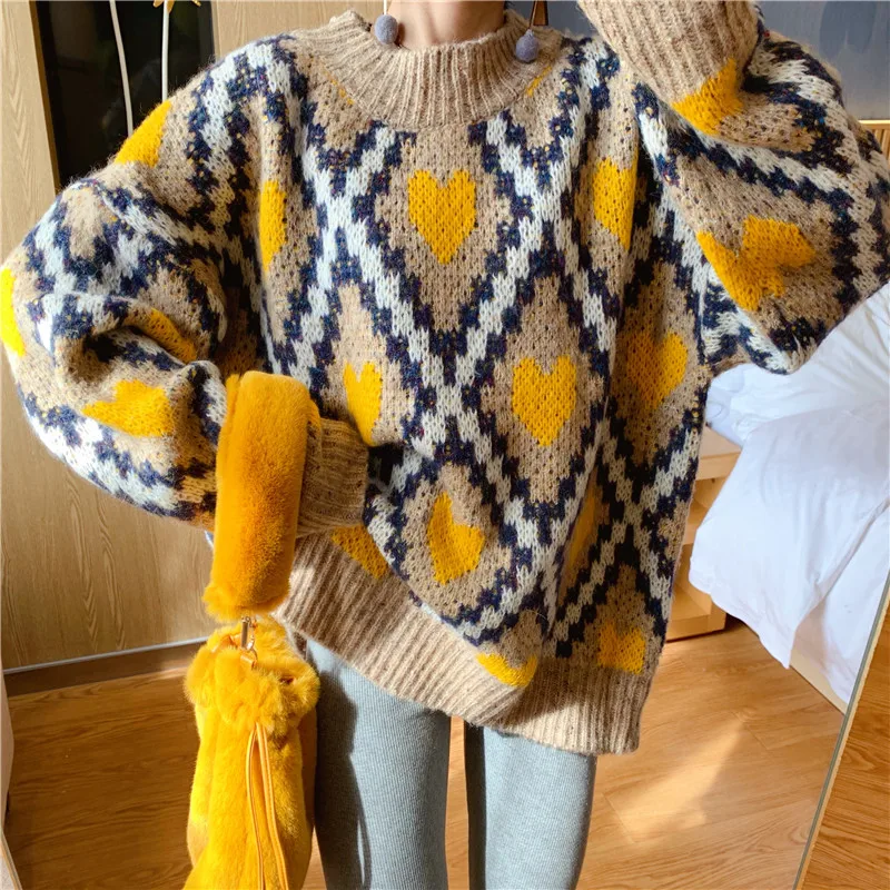 Женский брендовый дизайнерский пуловер Элегантный Теплый Рождественский свитер