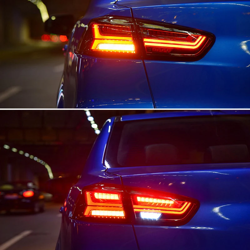 Задний светодиодный стоп сигнал для Mitsubishi Lancer EVO x 10 + задний фонарь DRL комплект фар