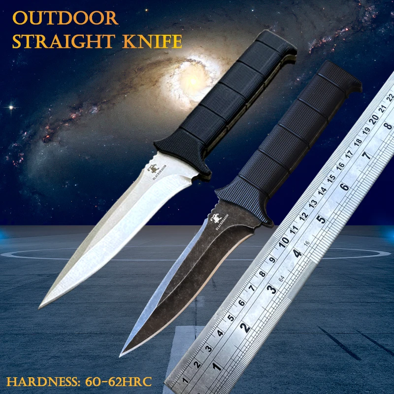 DC53 стальной маленький прямой нож для кемпинга открытый острый выживания