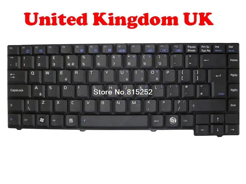 

Клавиатура для ноутбука ASUS X59C X59GL X59N X59R X59RL X59SL X59SR X59V X59VL X59Z, черная, английская