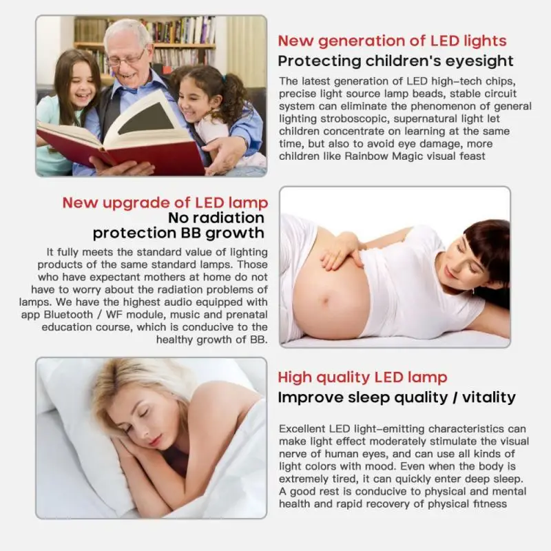 

2.4G WiFi With Remote Control Office LED Floor Lamp Slim Waist Bedroom Home Decor Adjustable RGB Change Romantic Brightness