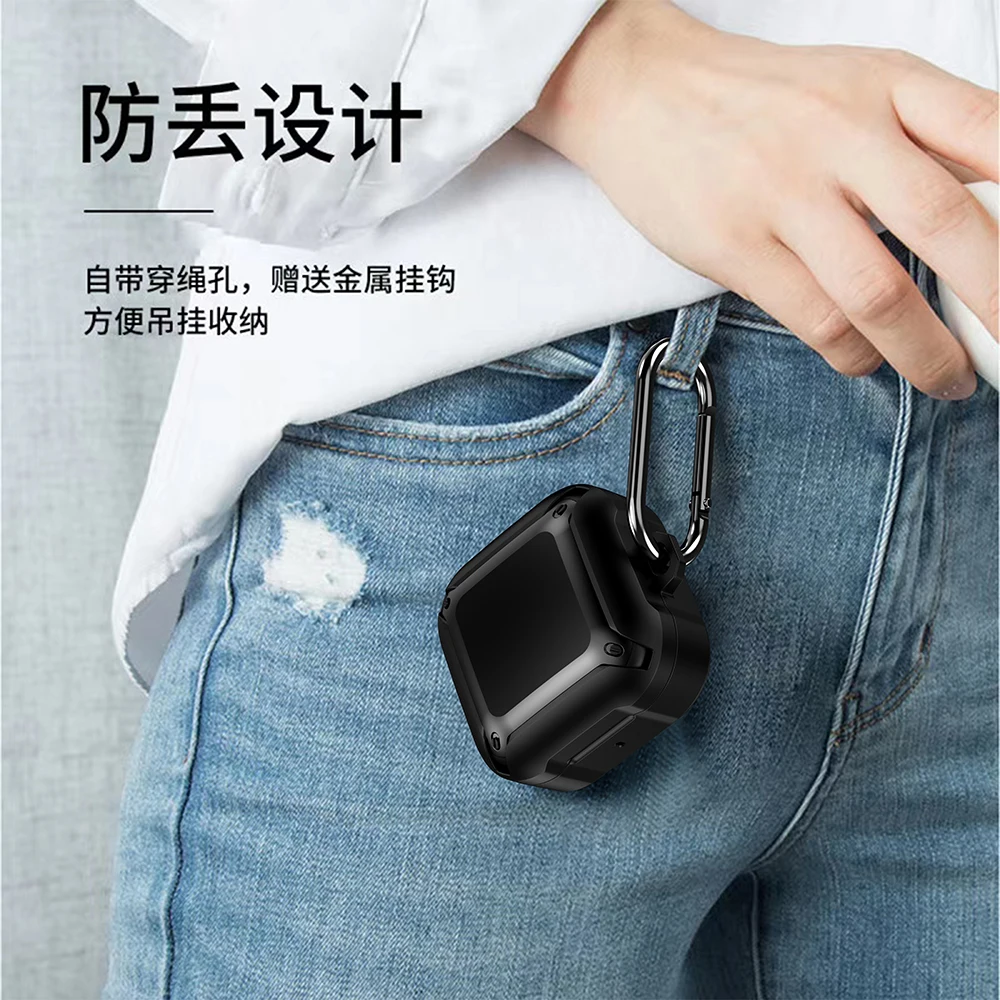 

Cover For Samsung Galaxy Buds Live Case Anti-fall Cover For Samsung Buds Pro Earphone Accessories Wireless Case With Keychain