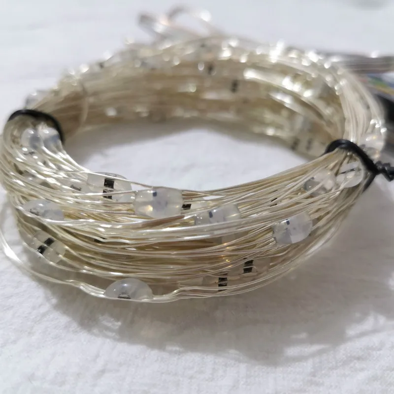 

RGB copper wire lights USB colorful synchronous flashing 16 color copper wire string lights led Christmas decoration lights