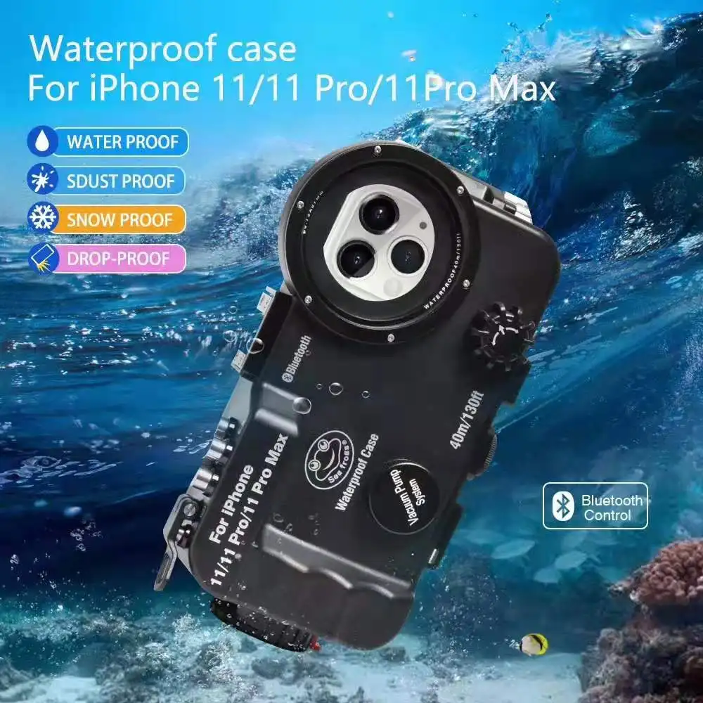 Чехол Seafrogs для телефона с Bluetooth дайвинга на глубине 40 м/130 футов чехол iPhone 11/11 Pro/11 Pro