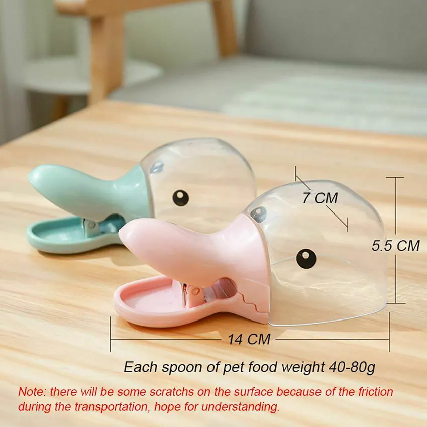 Pet Dog Cat Food Spoon Measuring Cup Multifunction Bag Sealing Clip Feeding Scoop | Дом и сад