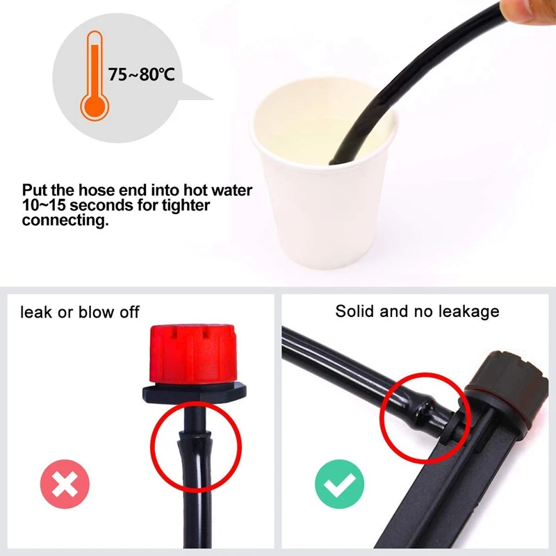 

Fashion-40M Mini Drip Irrigation Kit, Garden Plant Watering Kit Garden Fog Cooling Irrigation System with Distribution Tube Hose