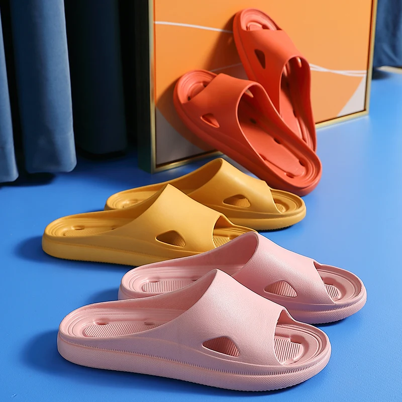 

New Unisex Slippers Women Men Shoes Summer Bathroom Slipper Couple Indoor Sandals Fashion Home Slippers Non-slip Floor Flip Flop