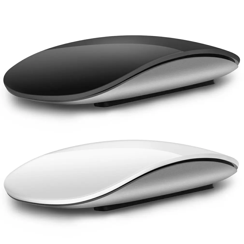 

New Wireless Mouse For Mac Book HMW-08 Ergonomic Design Portable Multi Touch Rechargeable Mouse Unique Design
