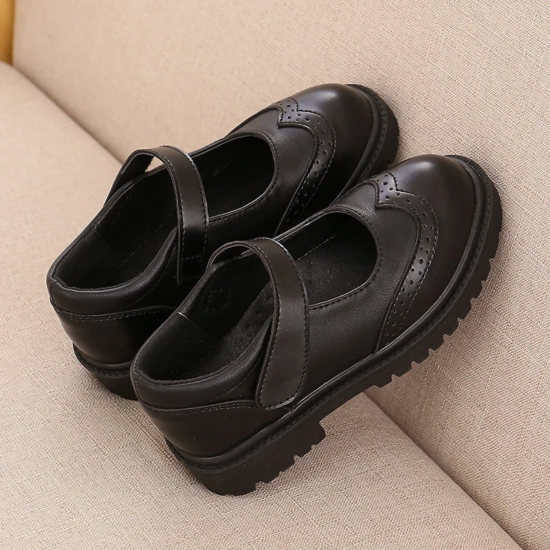 CYSINCOS/детская кожаная обувь в британском стиле детская для маленьких девочек