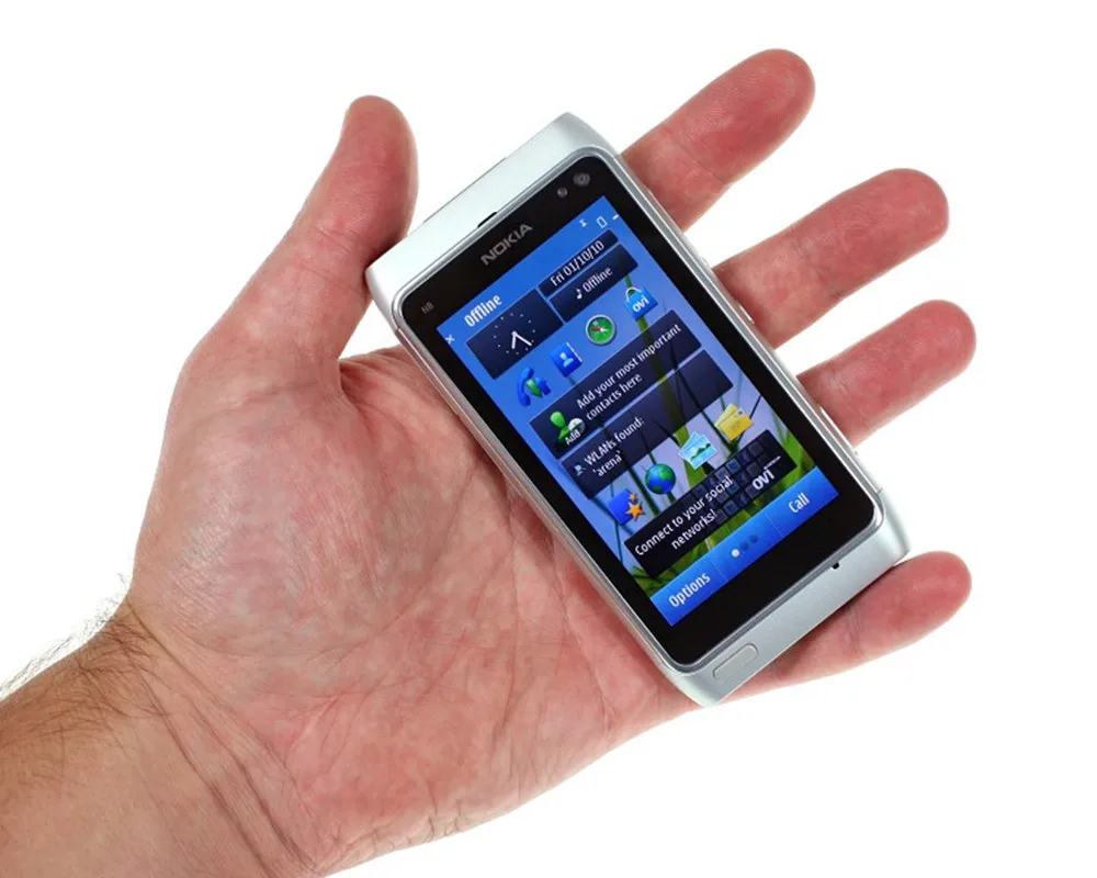 Оригинальный разблокированный телефон Nokia N8 с диагональю экрана 3 5 дюйма 3G Wi-Fi GPS