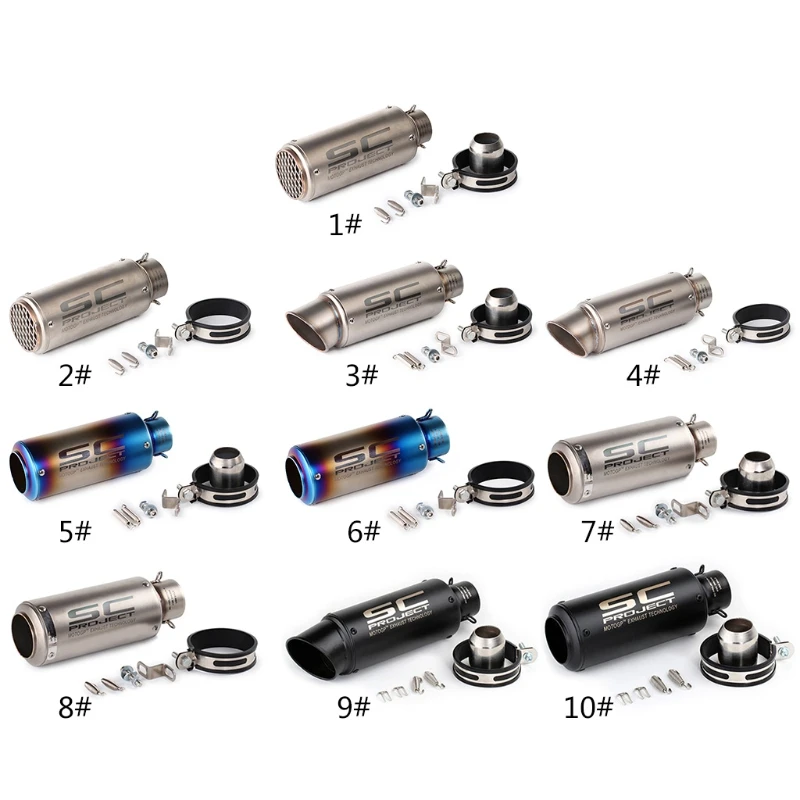 

28GC 51mm/60mm Motorcycle Pipe Exhaust Motorcycle Exhaust Pipe Muffler Exhaust Pipe