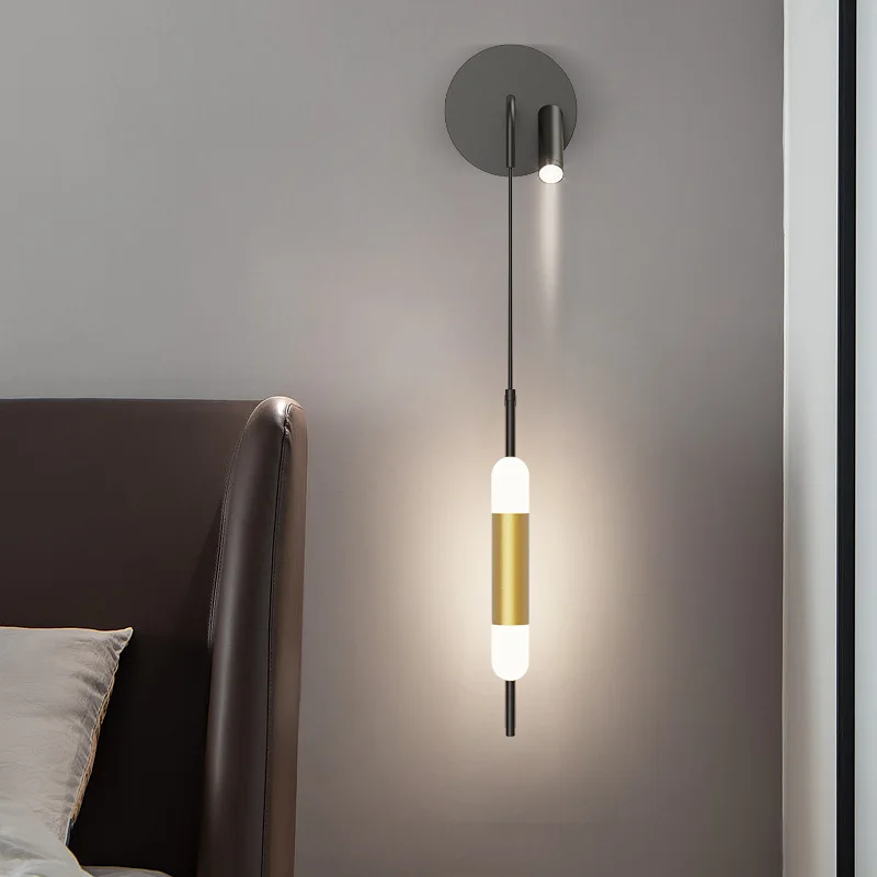 

Modern Led Wall Lamp Pendant Lighting Luxury Fixture Bedroom Bedside Living Room Kitchen Study Sconce Hallway Indoor Decor Light