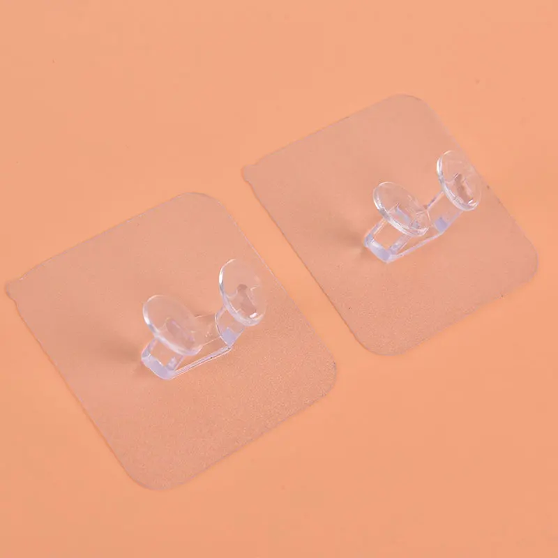 

5pcs Adhesive Hooks Plug Hook For Kitchen Bathroom Accessories Wall Storage Hook Power Plug Socket Holder Wall