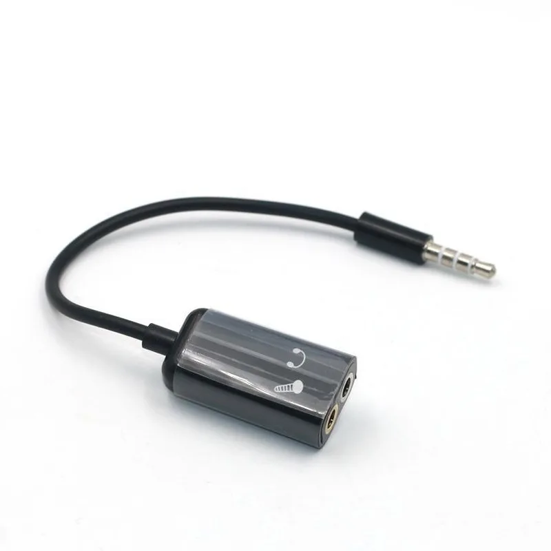 3 5 мм стерео аудио сплиттер Универсальный штекер к наушникам гарнитура + микрофон