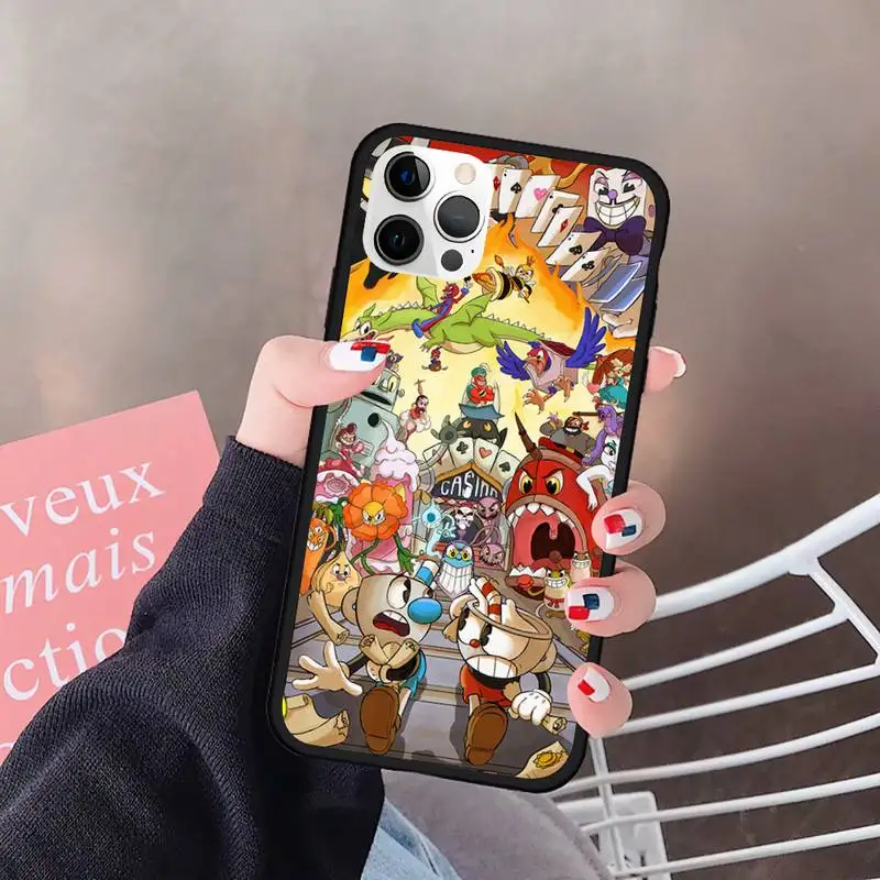 

Cuphead game Phone Case For Iphone 5 5S SE 6 6s 7 8 plus X Xr XS 11 12 Mini Pro Max Cover Fundas Coque