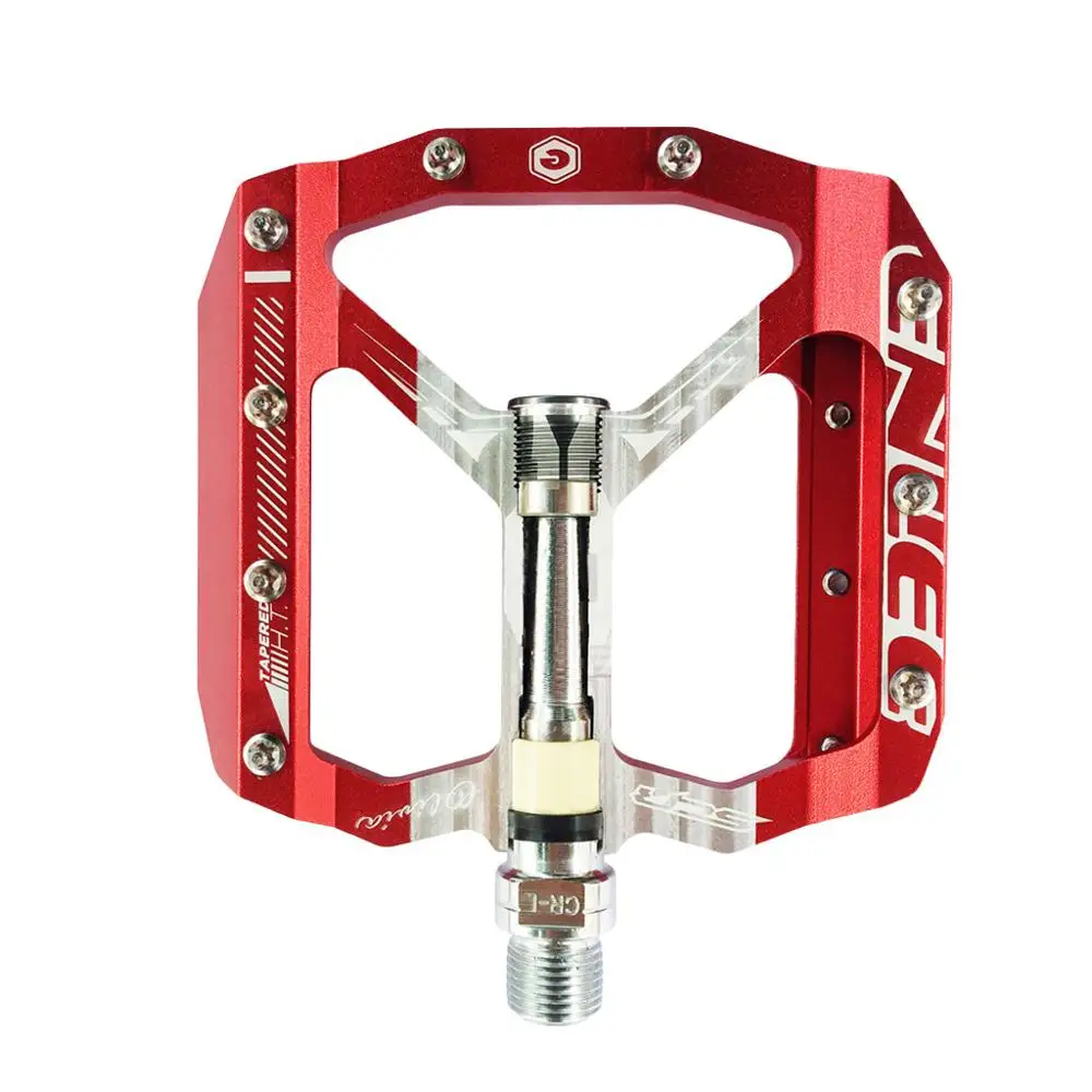 MYZRH MTB BMX велосипедные педали сверхлегкие педали из алюминиевого сплава DU подшипник 1 пара педали для велосипеда Плоские Педали велосипедные запчасти