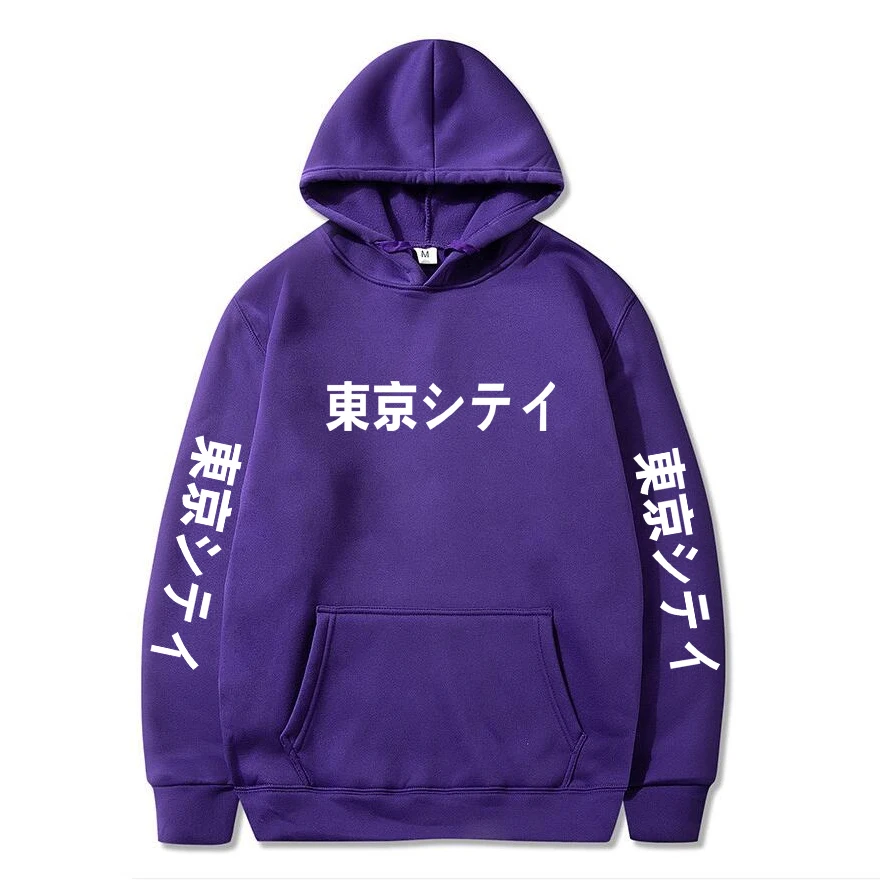 

2021 New Arrival Japan Harajuku Hoodies Tokyo City Printing Pullover Sweatshirt Hip Hop Streetwear Men/Women Hooded Sweatshir