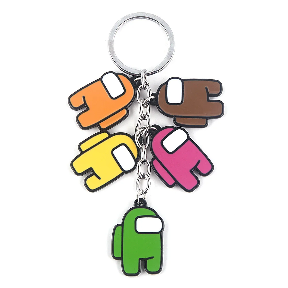 

Hot Games Among Us Keychain Combination Cartoon Character Key Chain Car Chain Christmas Gift Decoration Accessories Jewelry