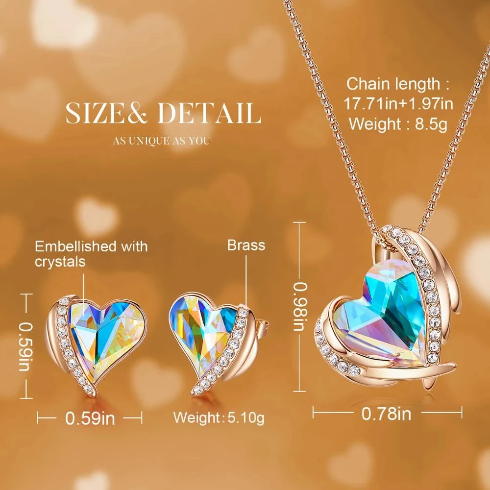 CDE женские вечерние платье ювелирные изделия аксессуары Сердце Форма кулон