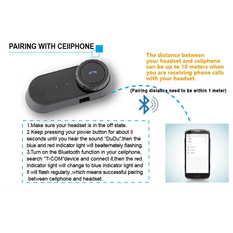 Freedconn мотоциклетный шлем Blurtooth гарнитура Мотор велосипед руля наушники