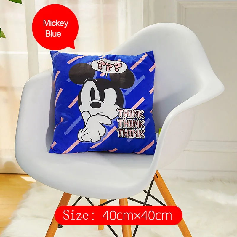 9 Disney мультфильм Подушка диван офис Удобная подушка спинка кровати модная подушка для автомобиля 40*40 см - Цвет: 9
