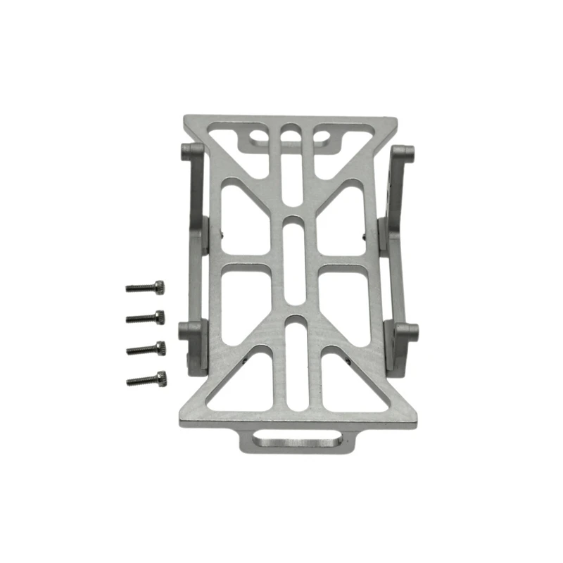 

2 Set RC Car Part: 1 Set Metal Adjustable Shock Tower Hoops Parts & 1 Set Car Metal Battery Tray Holder Bracket Frame