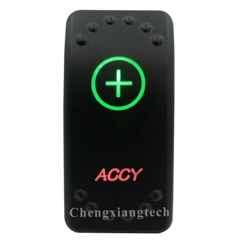 

Новый Зеленый Красный светодиодный клавишный переключатель 12 В, водонепроницаемый IP68 SPST ON OFF для автомобиля, лодки, морской 4x4 Carling переключа...